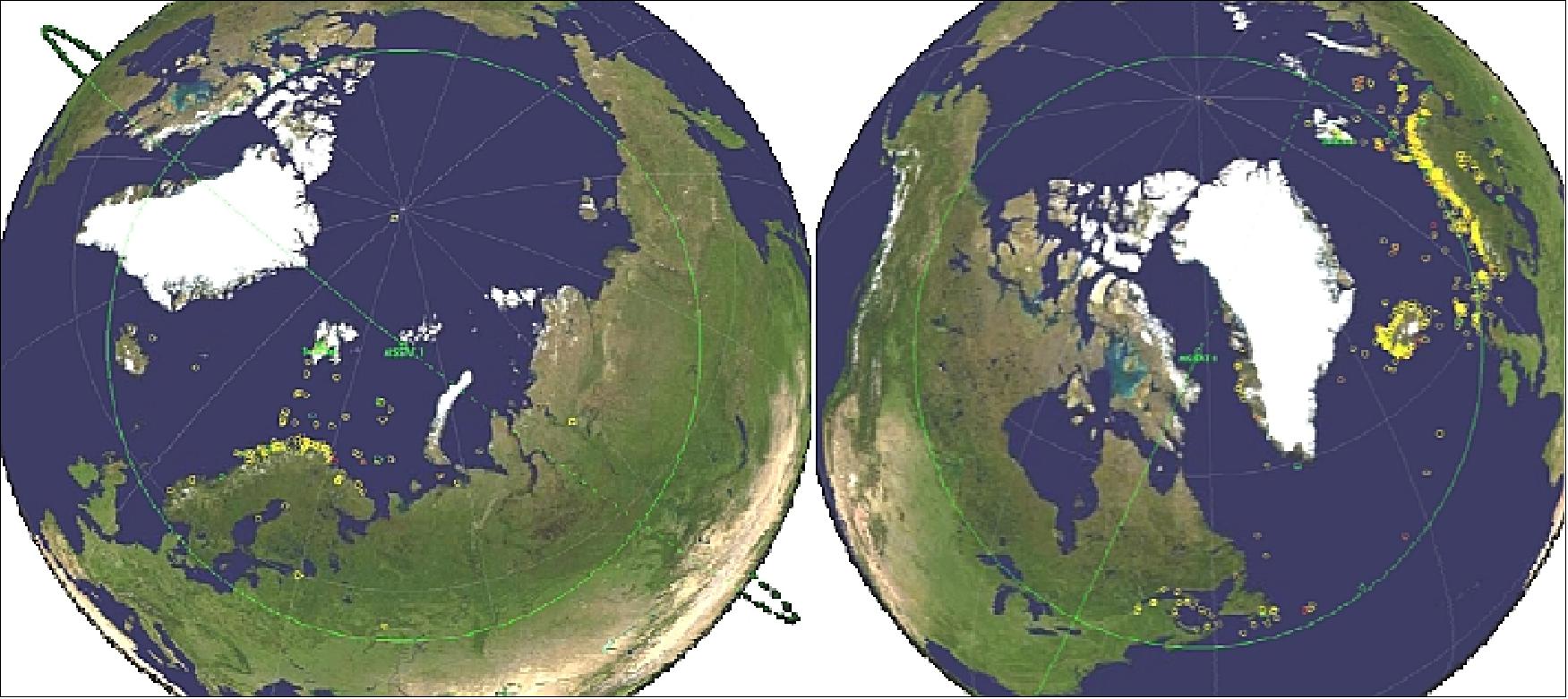 Figure 26: AISSat-1 single pass real-time data (image credit: FFI)