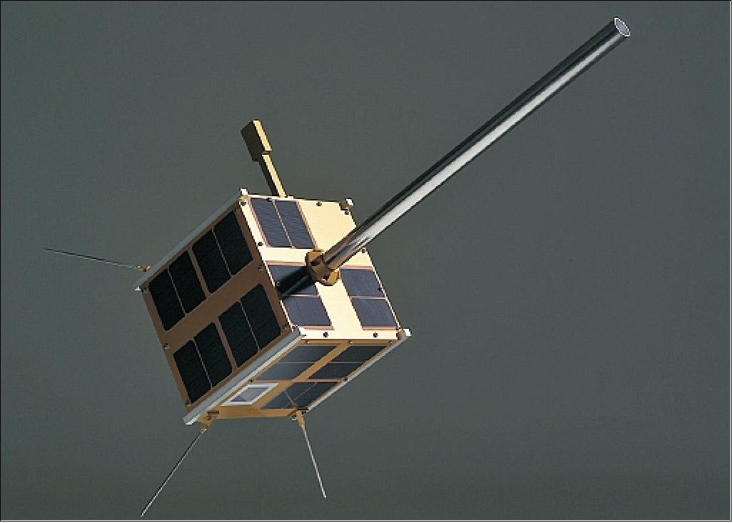 Figure 2: Photo of the AISSAT-1 spacecraft model (image credit: FFI)
