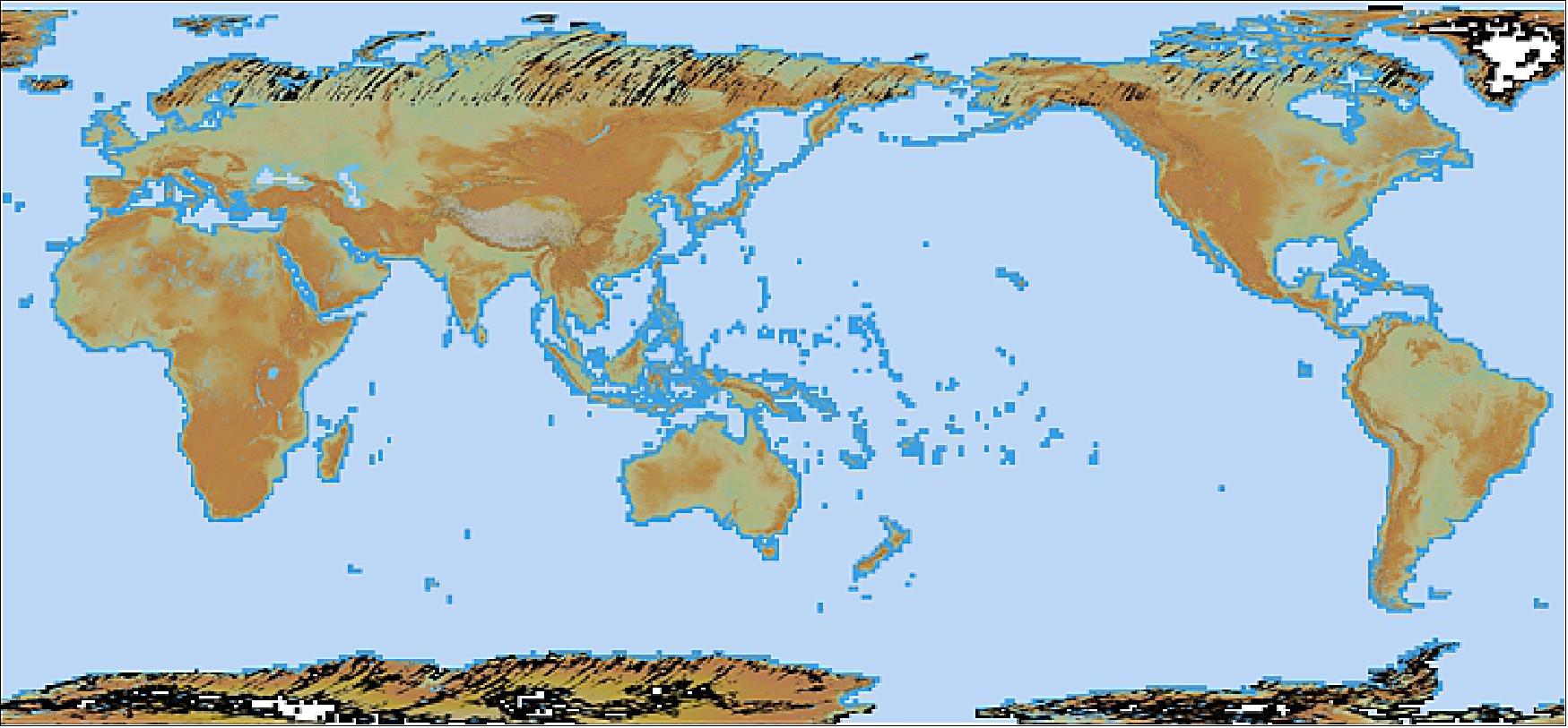 Figure 37: ALOS Global Digital Surface Model "ALOS World 3D - 30m" (AW3D30), image credit: JAXA/EORC)
