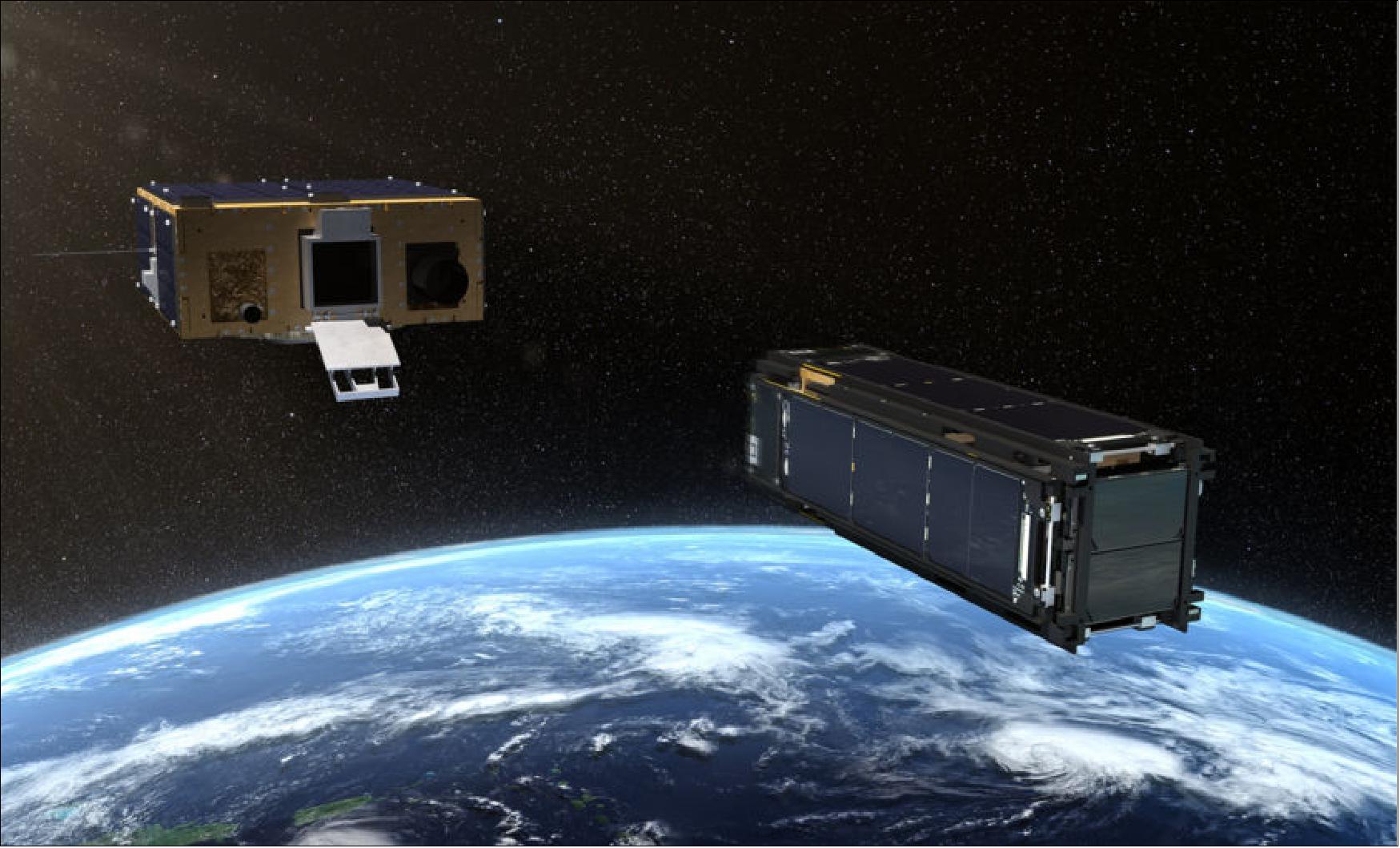 Figure 3: Prox-1 deploys the LightSail-2 spacecraft in Earth orbit (image credit: Josh Spradling / The Planetary Society)