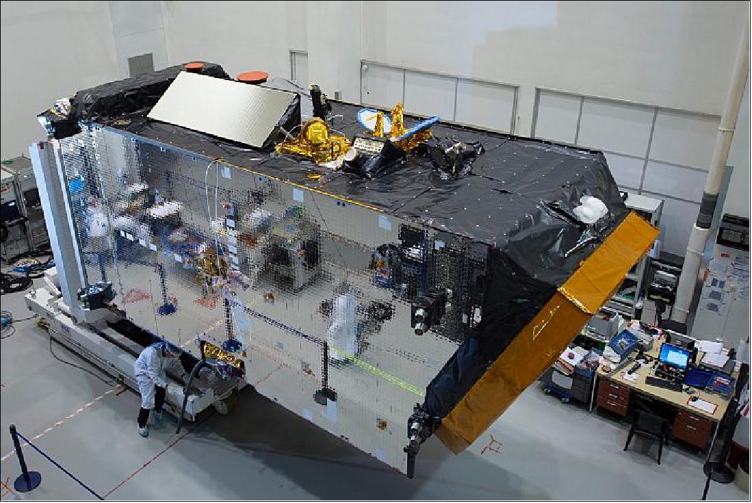Figure 25: The AlphaSat satellite, with the LCT (Laser Communication Terminal) hosted on its Earth-pointing face (image credit: ESA, Airbus DS)