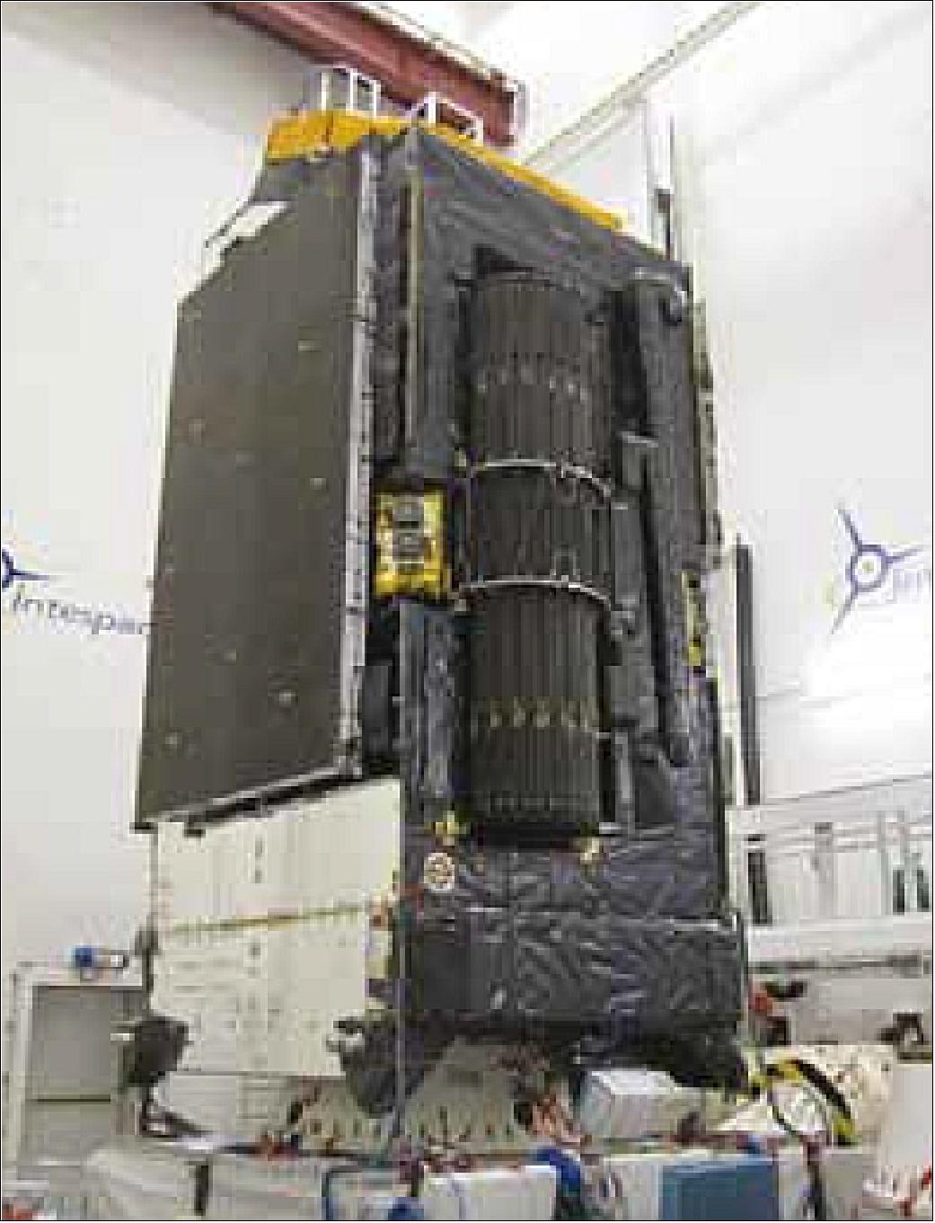 Figure 10: Photo of Alphasat after the mechanical test campaign in August 2011 (image credit: ESA)