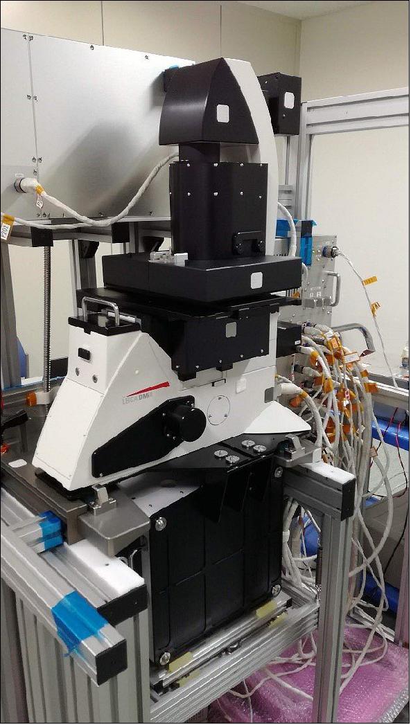 Figure 4: Photo of the Confocal Space Microscope being prepared for flight (image credit: JAXA)