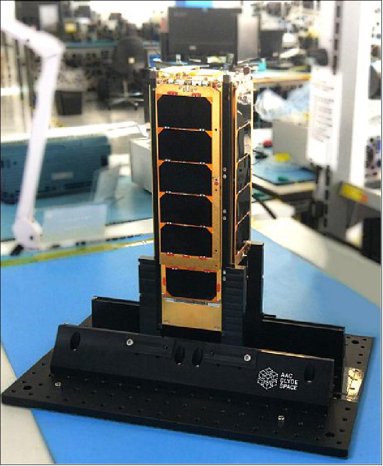 Figure 7: Photo of the 3U CubeSat PICASSO (image credit: AAC Clyde Space)