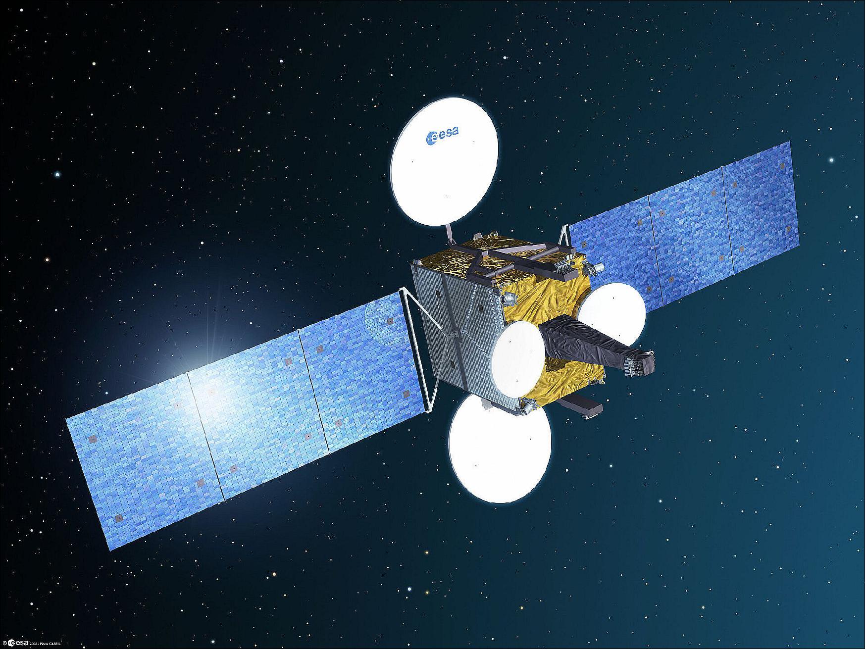 Figure 21: Artist's view of SmallGEO in orbit (image credit: ESA, P. Carril)