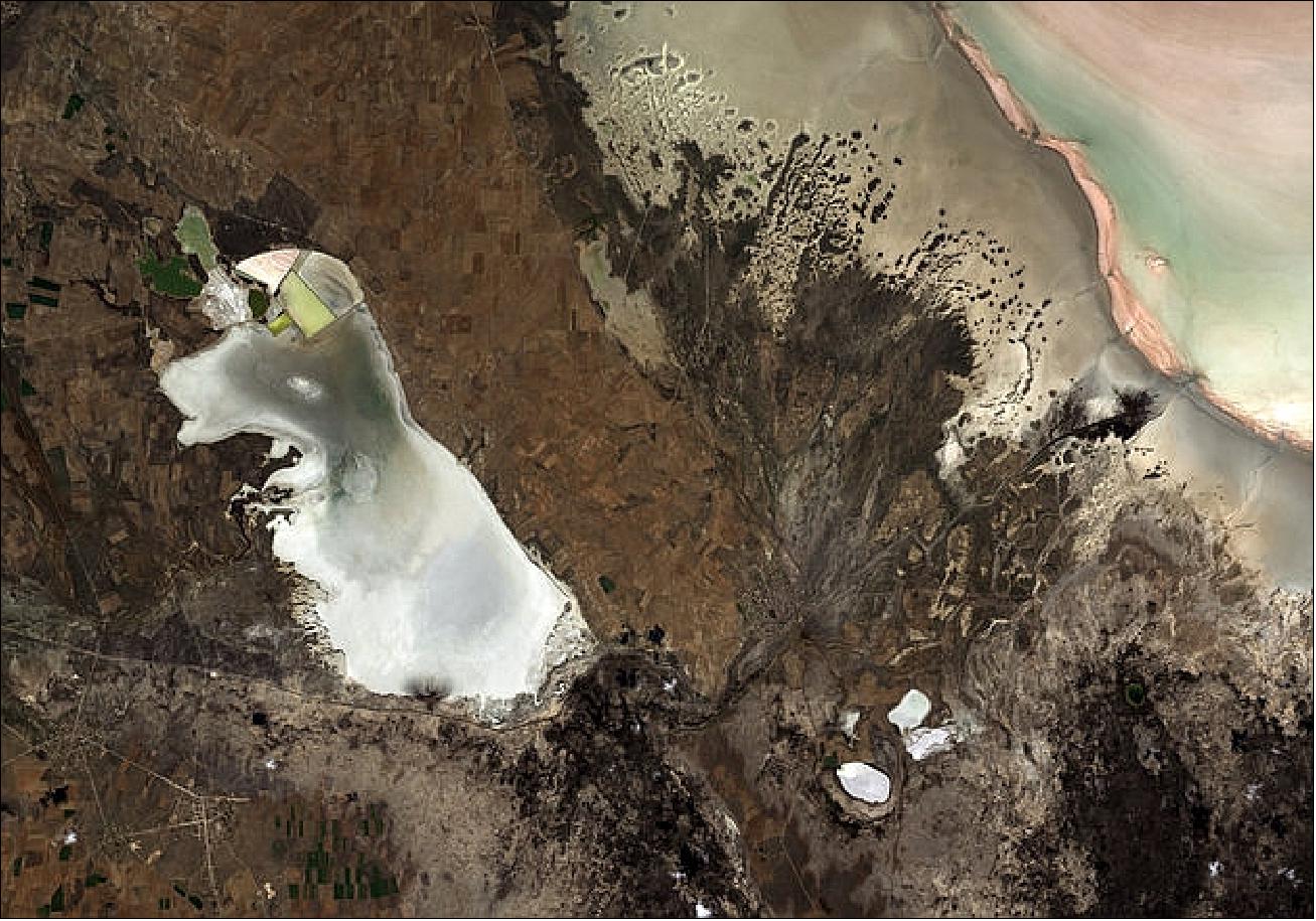 Figure 24: The optical image of the ALOS satellite was acquired with AVNIR-2 on Oct. 21, 2010 over Anatolia’s dry, central plateau on the Asian side of Turkey (image credit: ESA)