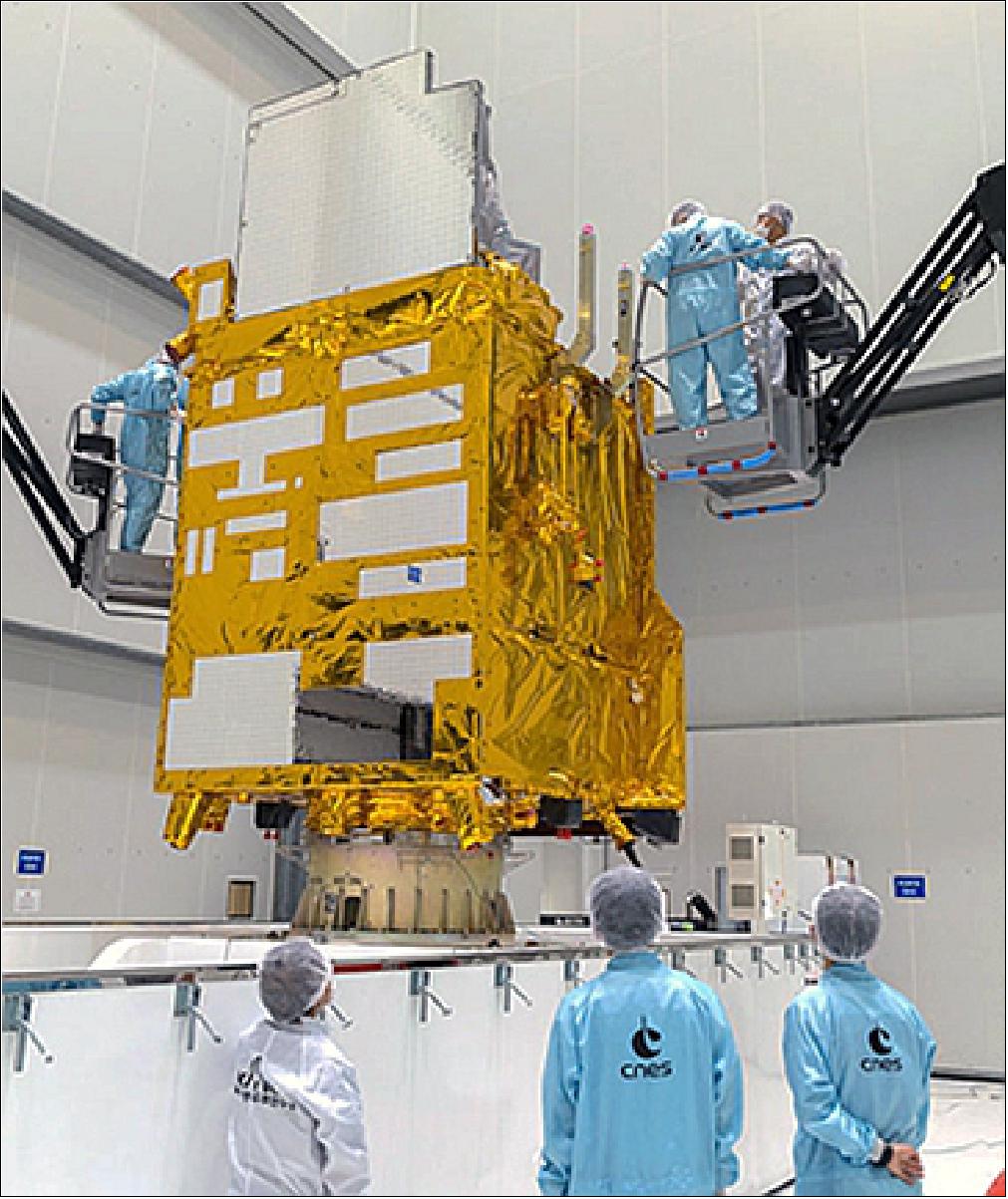 Figure 11: GEO-KOMPSAT-2A begins its processing in the Spaceport’s S5 payload preparation facility (image credit: Arianespace)