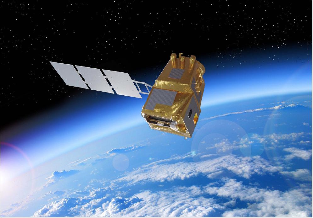 Figure 2: Artist's rendition of the deployed LSTM spacecraft (image credit: Airbus)