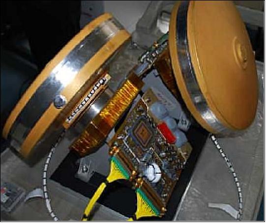 Figure 6: Photo of the reaction wheel assembly (image credit: ISRO)