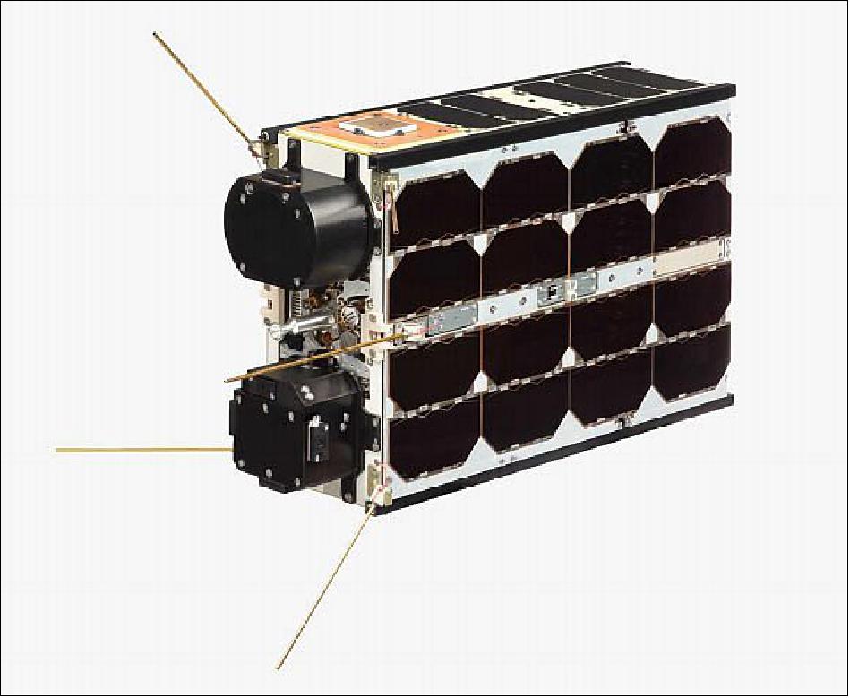 Figure 8: The M6P bus includes propulsion system capable to perform high-impulse maneuvers such as: orbital deployment, orbit maintenance, precision flight in formations, orbit synchronization and atmospheric drag compensation (image credit: NanoAvionics)