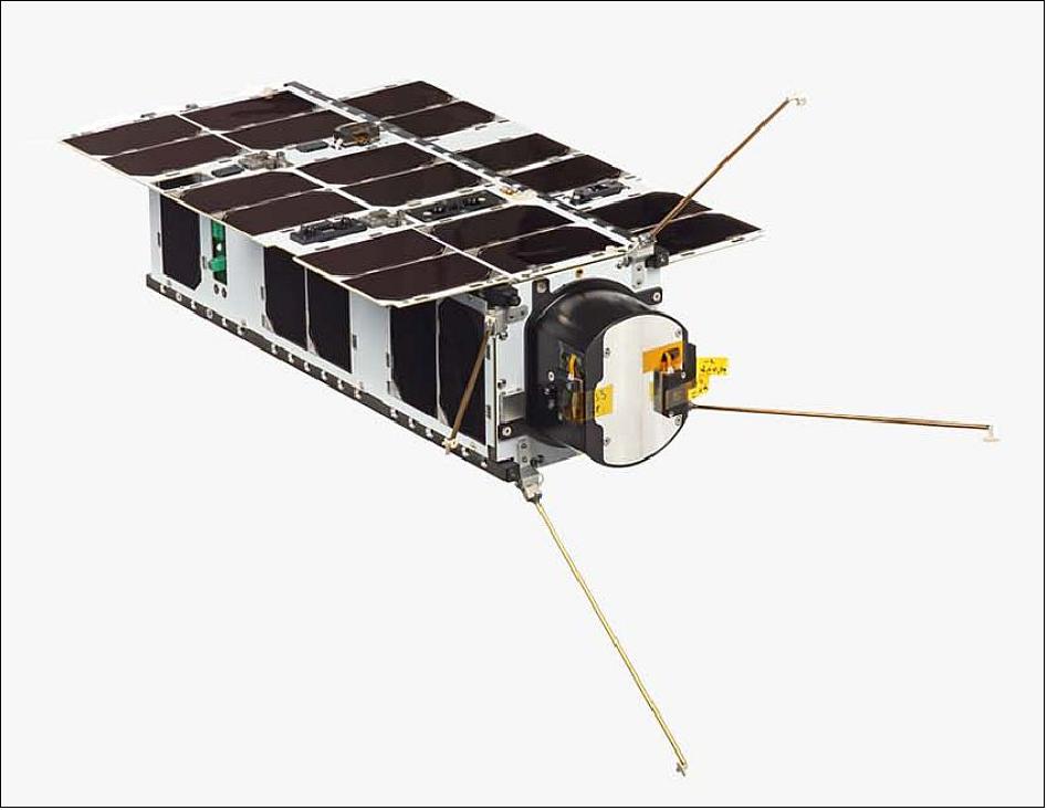 Figure 7: Illustration of the second Lacuna Space IoT Satellite (image credit: NanoAvionics)