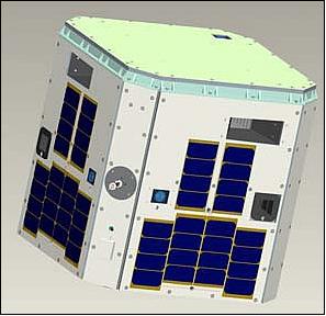 Figure 1: Illustration of the Nano-JASMINE spacecraft (image credit: ISSL)