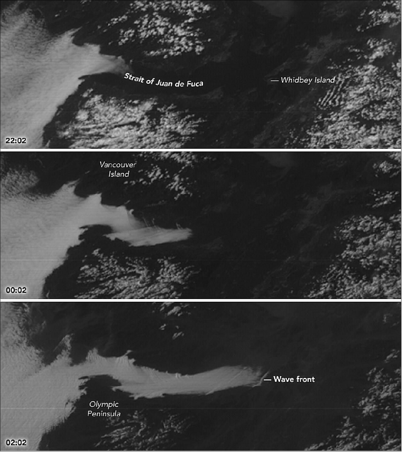 Figure 14: The images are based on preliminary, non-operational data from GOES-16. NOAA recently announced that GOES-16 will be moved to replace the GOES-East satellite by the end of 2017. In addition to observing weather on Earth, GOES-16 carries instruments for monitoring solar activity and space weather (image credit: NASA Earth Observatory images by Jesse Allen, using GOES 16 imagery provided courtesy of the CIMSS (Cooperative Institute for Meteorological Satellite Studies) at the University of Wisconsin. Story by Kathryn Hansen)