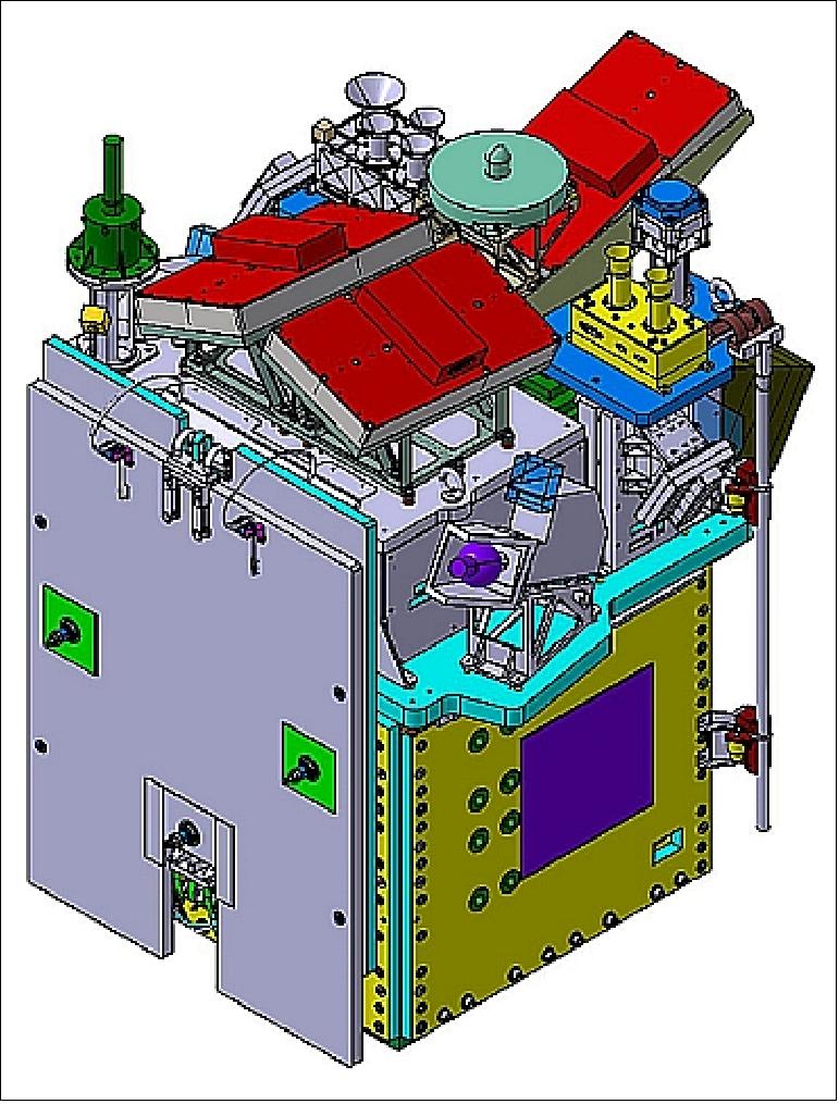 Figure 3: Illustration of the TARANIS spacecraft (image credit: APC Laboratory of the University of Paris) 14)
