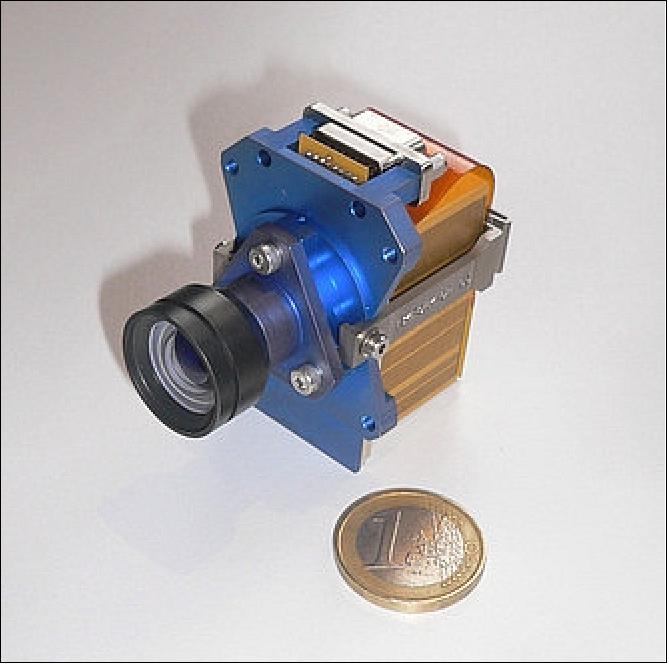 Figure 60: Photo of the X-CAM instrument, camera and UART (image credit: Space-X, ESA)