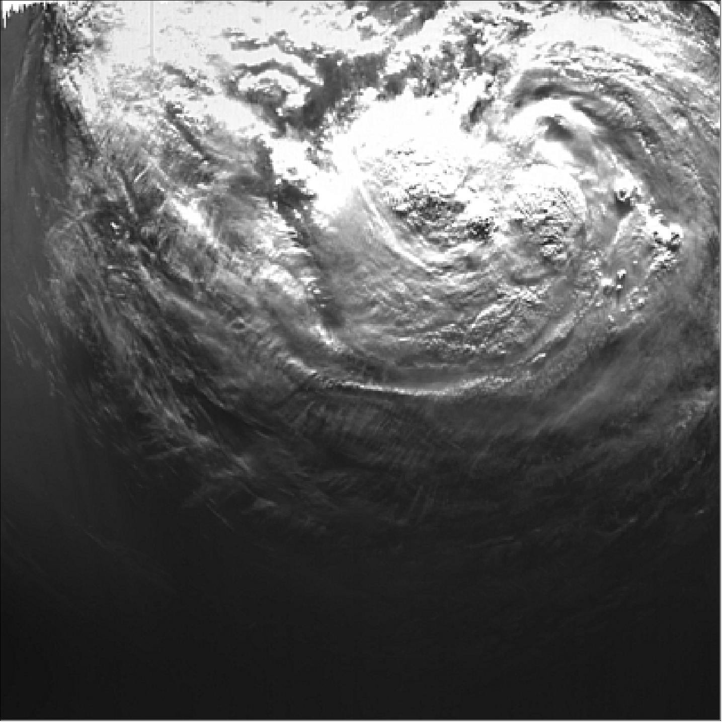 Figure 39: Observation of Hurricane Isaac by X-Cam of PROBA-2 (image credit: ESA)