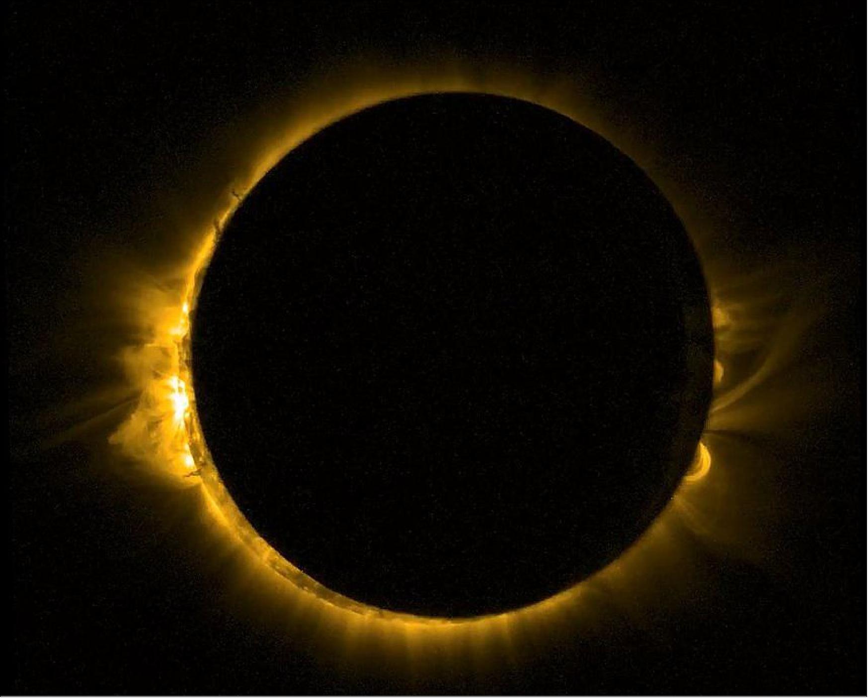 Figure 33: ESA's Sun-watching minisatellite captures the solar eclipse footage from orbit (image credit: ESA)