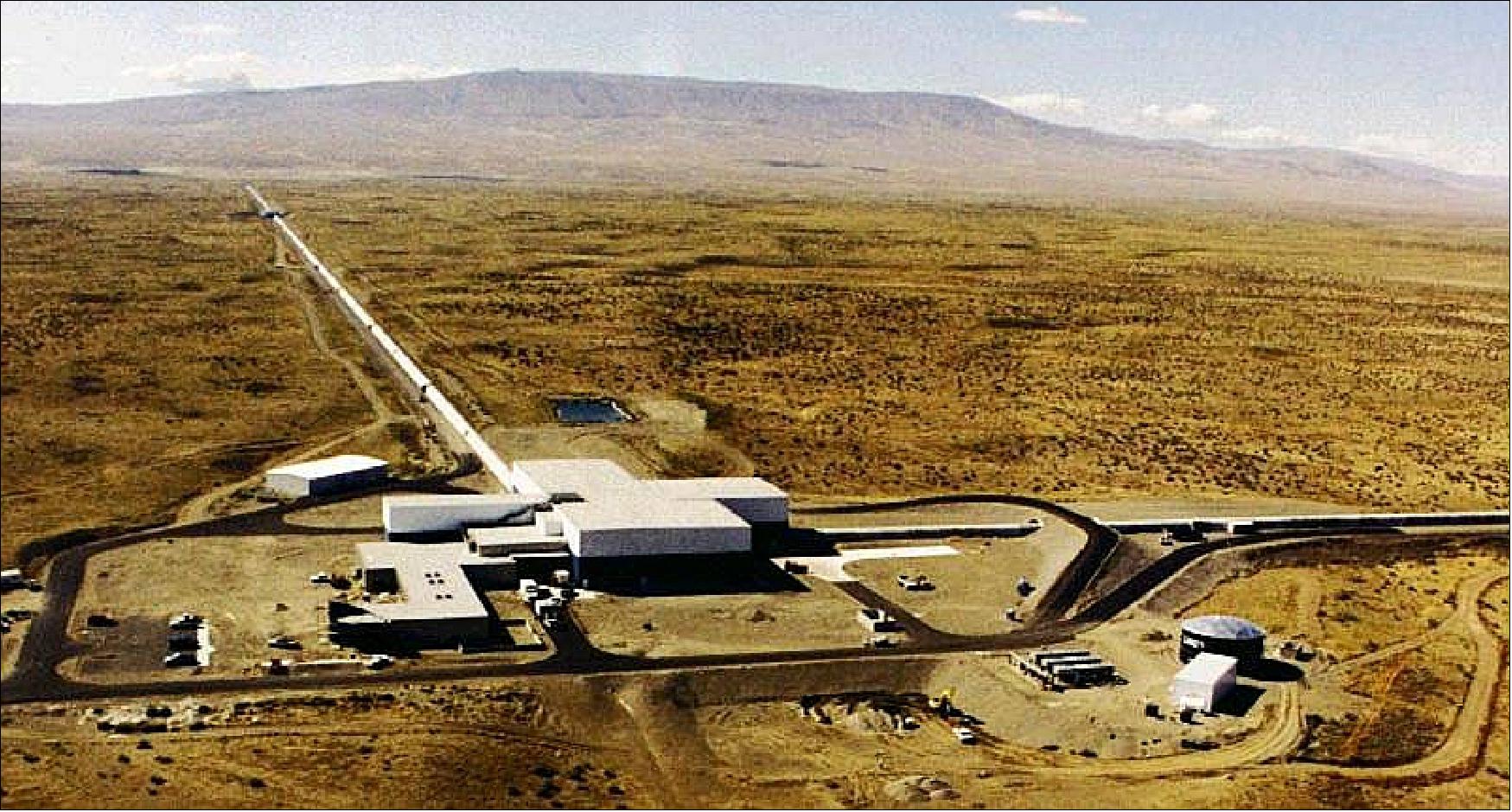 Figure 41: Aerial view of LIGO Hanford Observatory (image credit: LIGO)