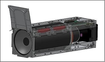 Figure 1: Illustration of the Dove-1 nanosatellite (image credit: Cosmogia)