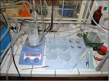 Figure 13: Photo of the alumina preparation setup (image credit: PRECISE consortium)