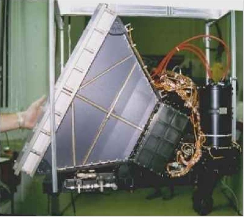 Figure 24: SEPICA during the hoist on ACE (image credit: UNH)