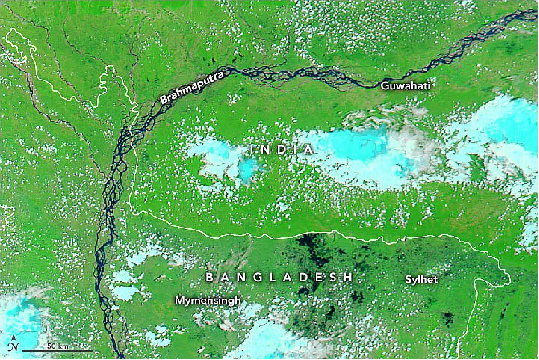 Figure 7: Aqua acquired this image on 8 May 2022 (image credit: NASA Earth Observatory)