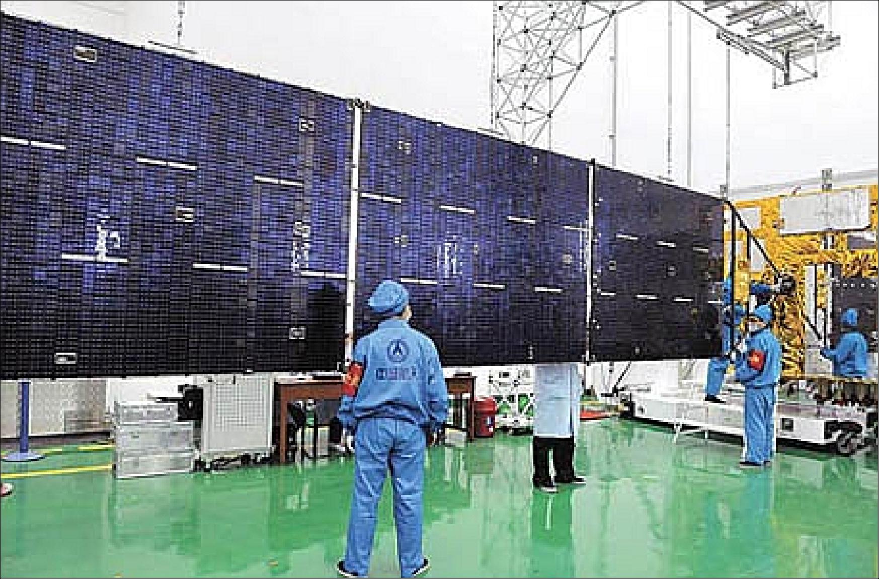 Figure 5: Photo of one deployed Compass solar panel (image credit: DFH/CAST)