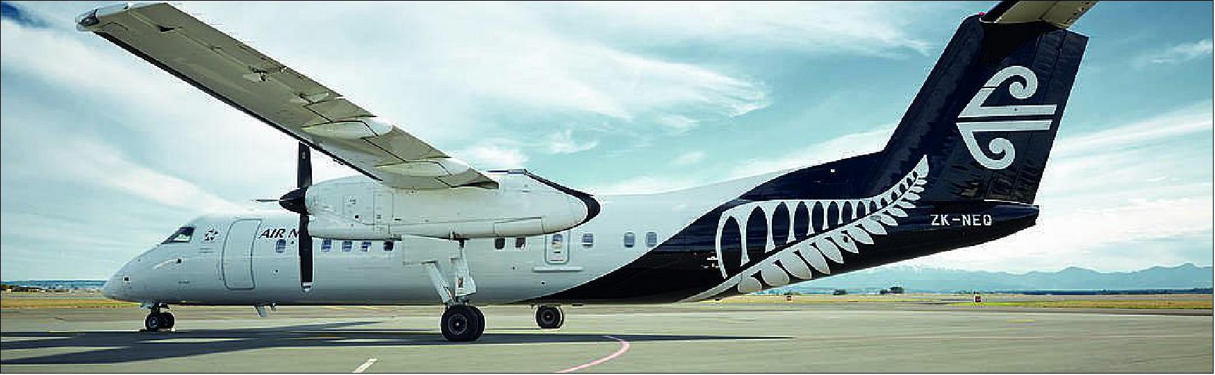 Figure 24: NASA’s CYGNSS missions is installing next-generation Global Navigation Satellite System (GNSS) reflectometry receivers on Air New Zealand passenger aircraft to collect environmental science data over New Zealand (image credit: Air New Zealand)