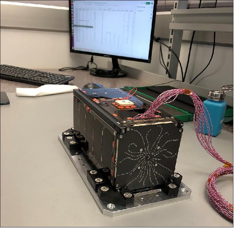 EIRSAT-1 satellite assembled (image credit: ESA)