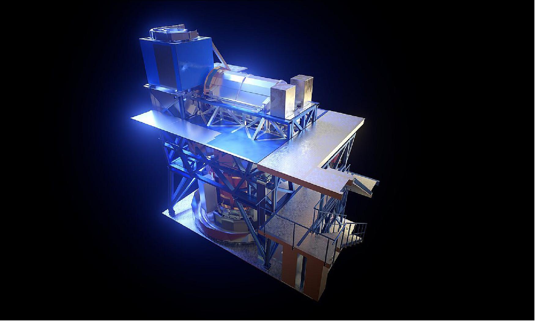 Computer rendering of HARMONI, instrument of the ELT (image credit: ESO)