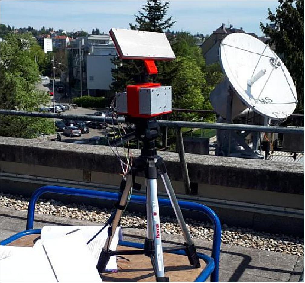 Figure 9: IDRS unit terminal and receiver for the global persistent communications unit hardware in the test-bench (image credit: EO-Alert Consortium)