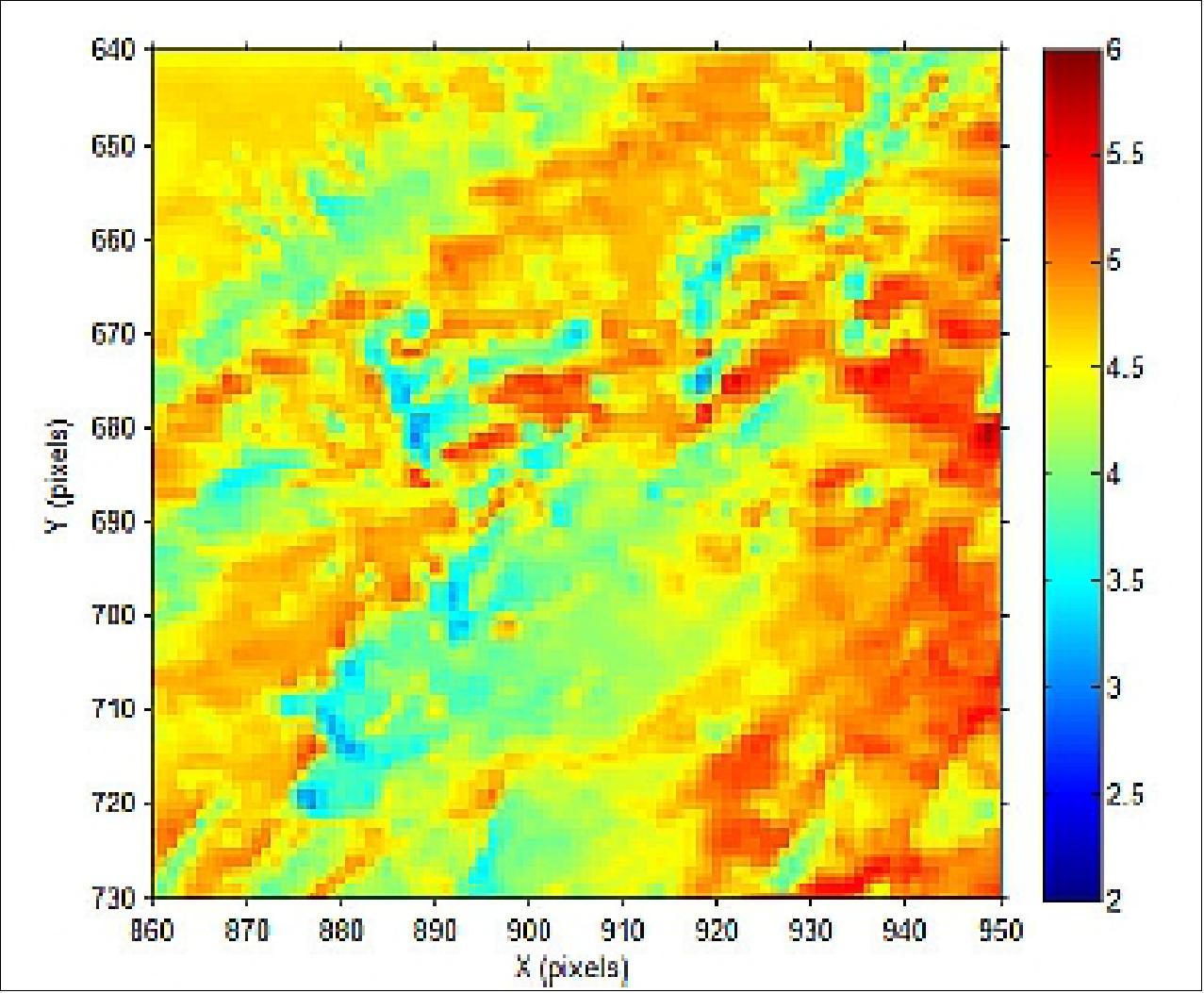 Figure 61: Threshold-to-noise ratio achieved by selecting a single detection threshold of 25 (image credit: Lockheed Martin STAR Labs)