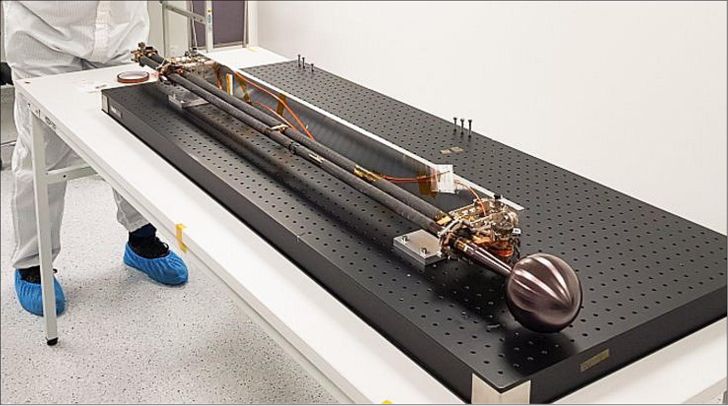 The RPWI will measure electric and magnetic fields to identify and map the oceans beneath the frozen ice cover of the moon Ganymede (image credit: IRF) 45)