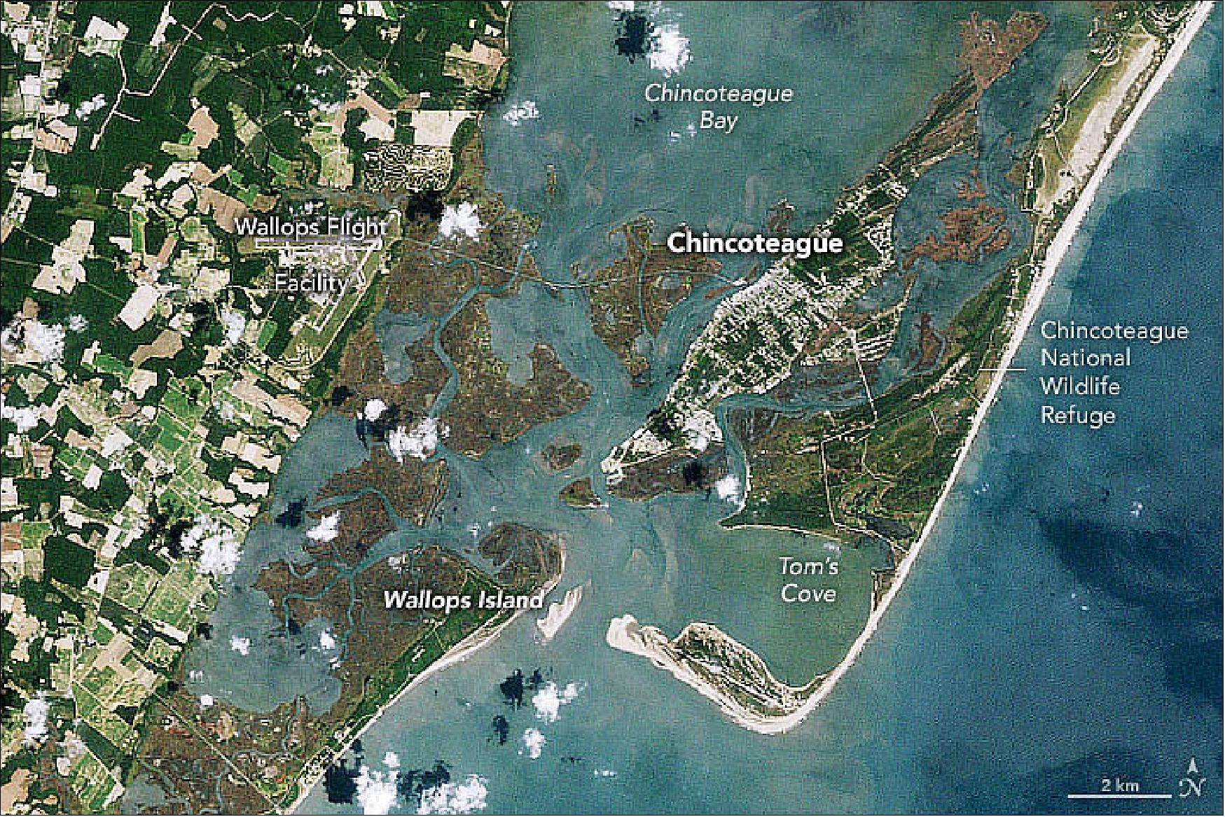 Figure 27: This image was acquired by Landsat 5 on June 20, 1985 (image credit: NASA Earth Observatory image by Joshua Stevens, using Landsat data from the U.S. Geological Survey. Story by Michael Carlowicz)