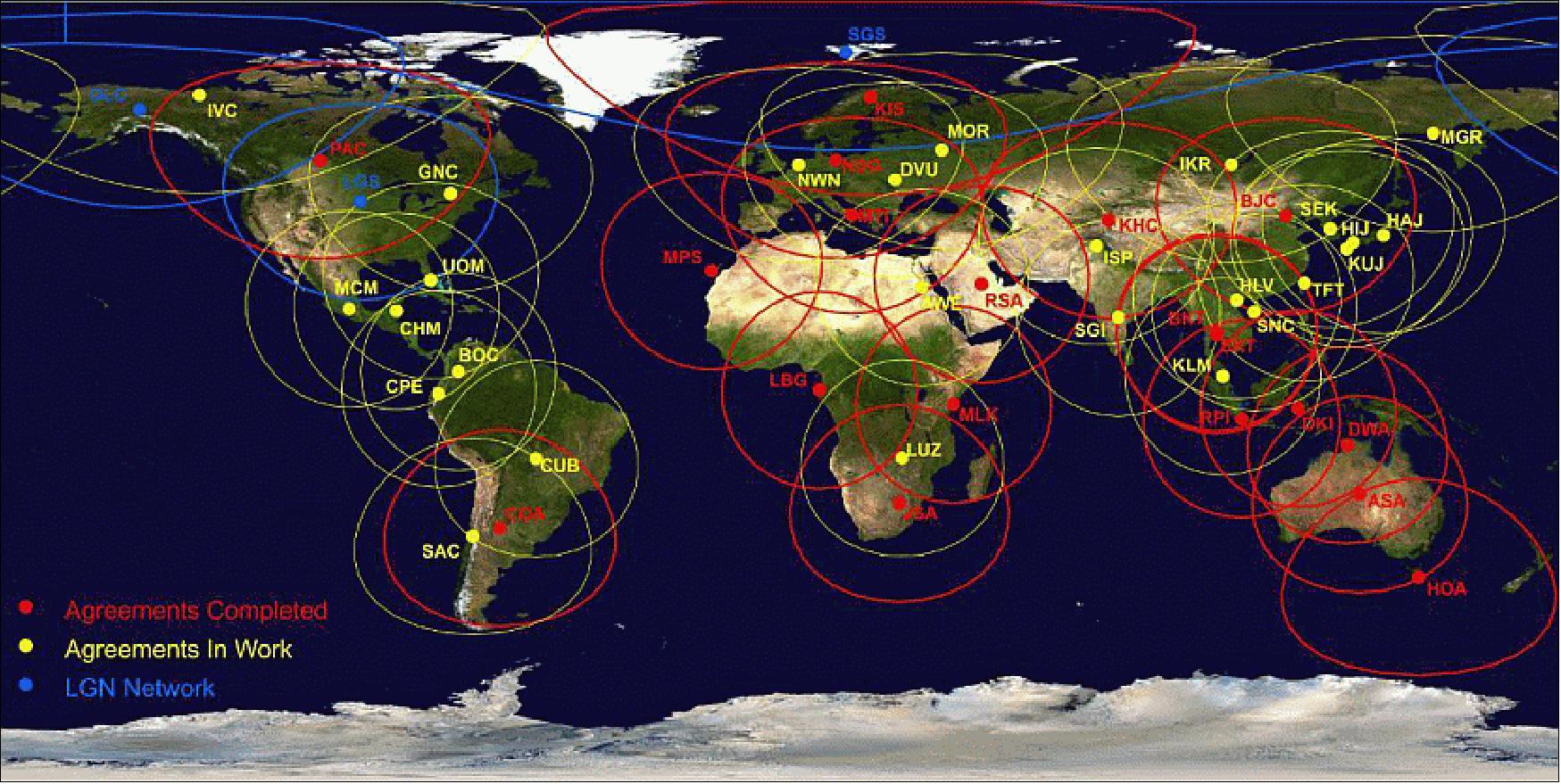 Figure 127: Overview of the IC (International Cooperator) network (image credit: USGS)