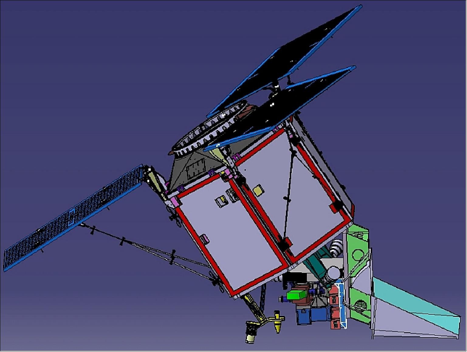Figure 5: Illustration of the Sentinel-5P spacecraft (image credit: ESA, Airbus DS)