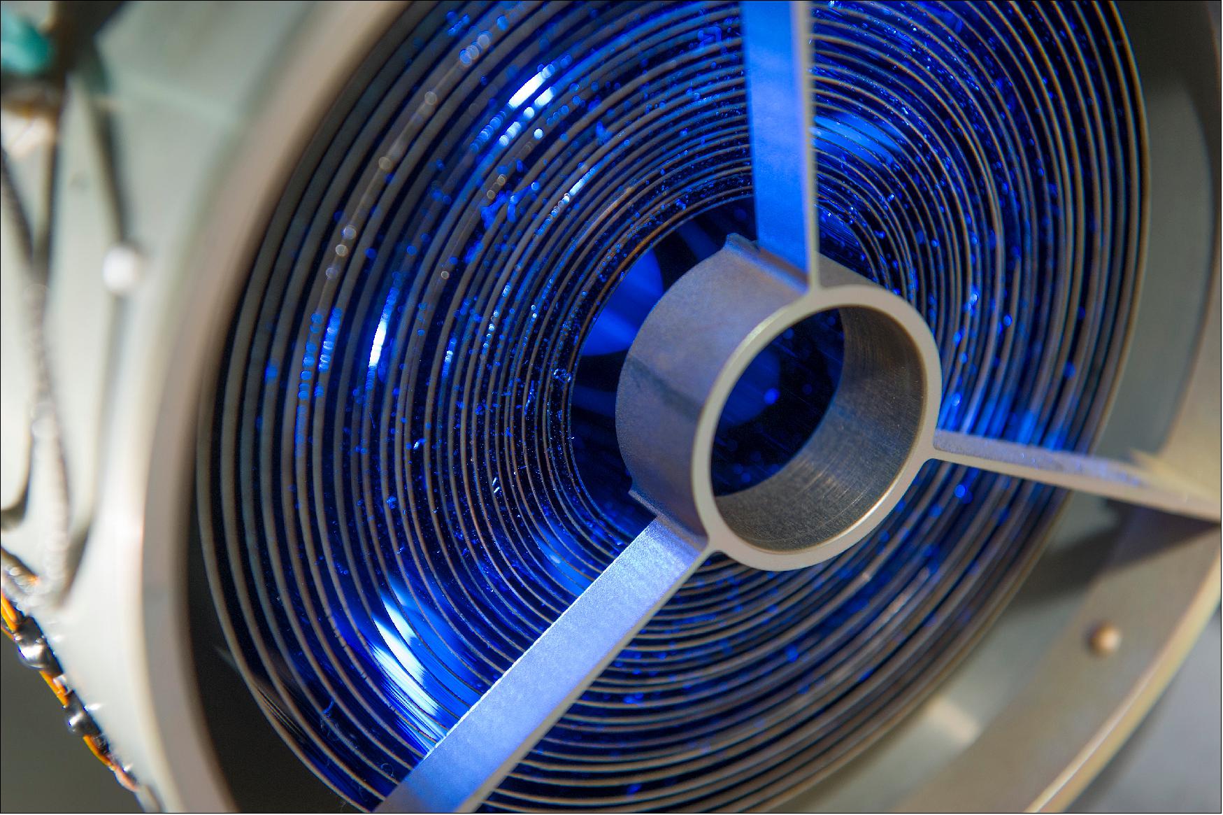 Figure 46: One of seven mirror modules designed and built by the optics team at NASA's Marshall Space Flight Center in Huntsville, Alabama, for Russia's recently-launched Spectrum X-Gamma mission (image credit: NASA, Emmett Given)