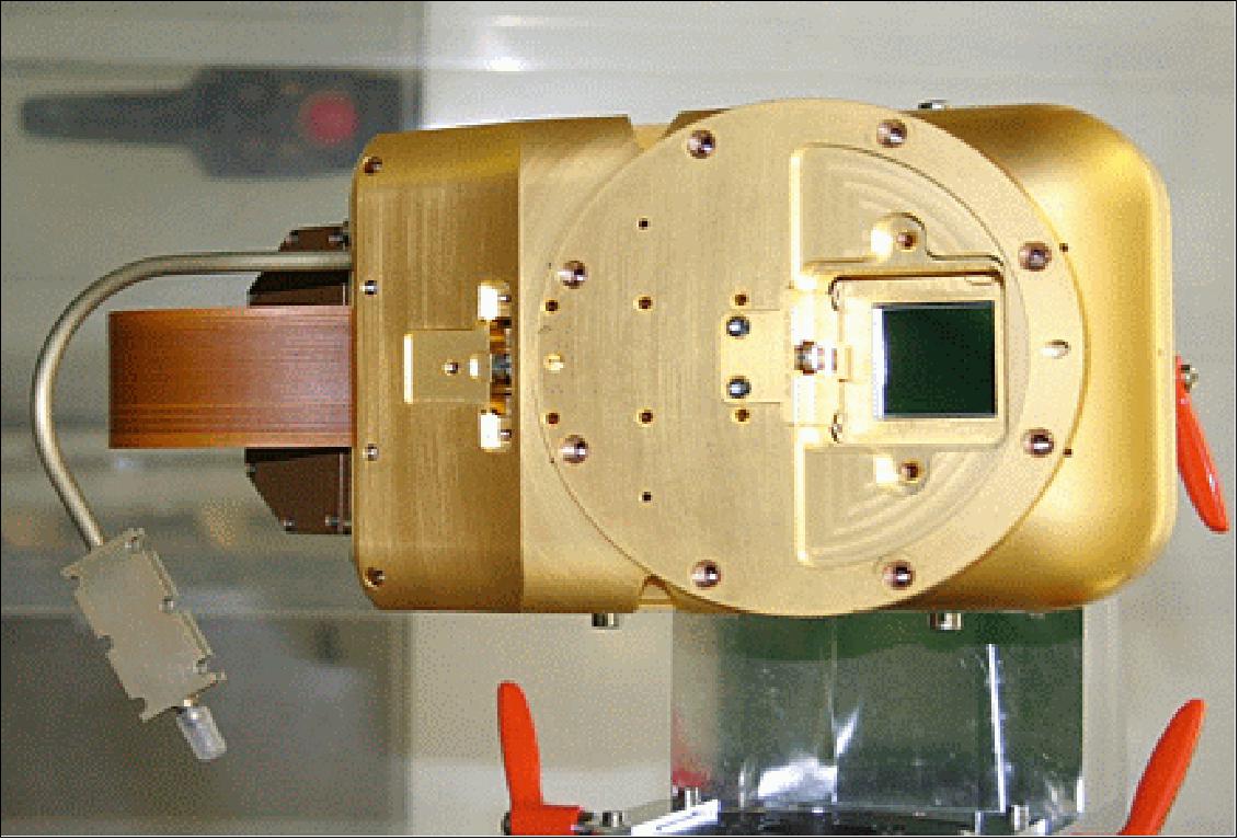 Figure 39: Photo of the eROSITA QM (Qualification Model) camera (image credit: MPE) 60)