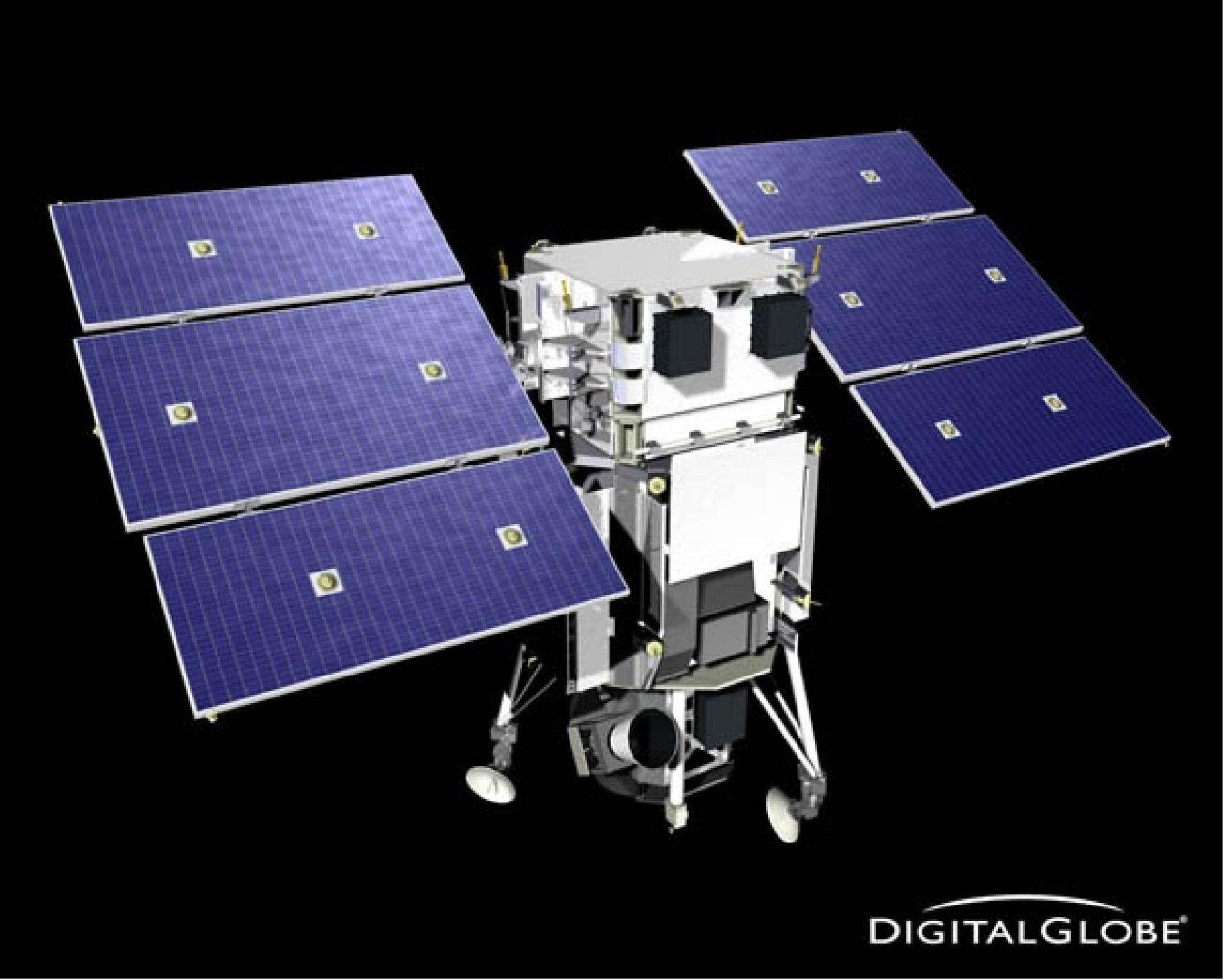 Figure 1: Illustration of the WorldView-1 spacecraft (image credit: DigitalGlobe)