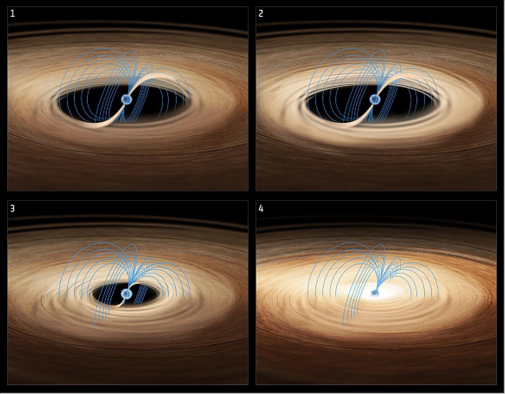 Figure 101: Artist's impression of the neutron star in the Rapid Burster (image credit: ESA/ATG medialab)