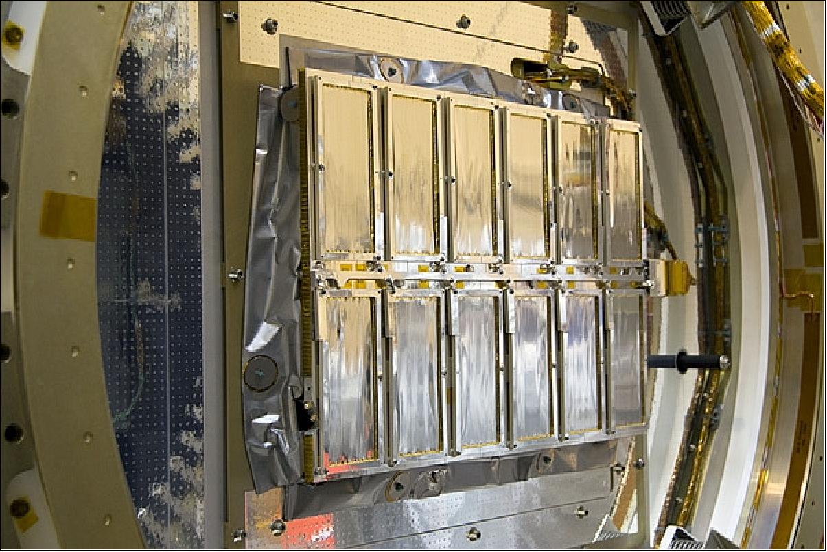 Figure 29: CDE sensors mounted on the top of the spacecraft (image credit: LASP)