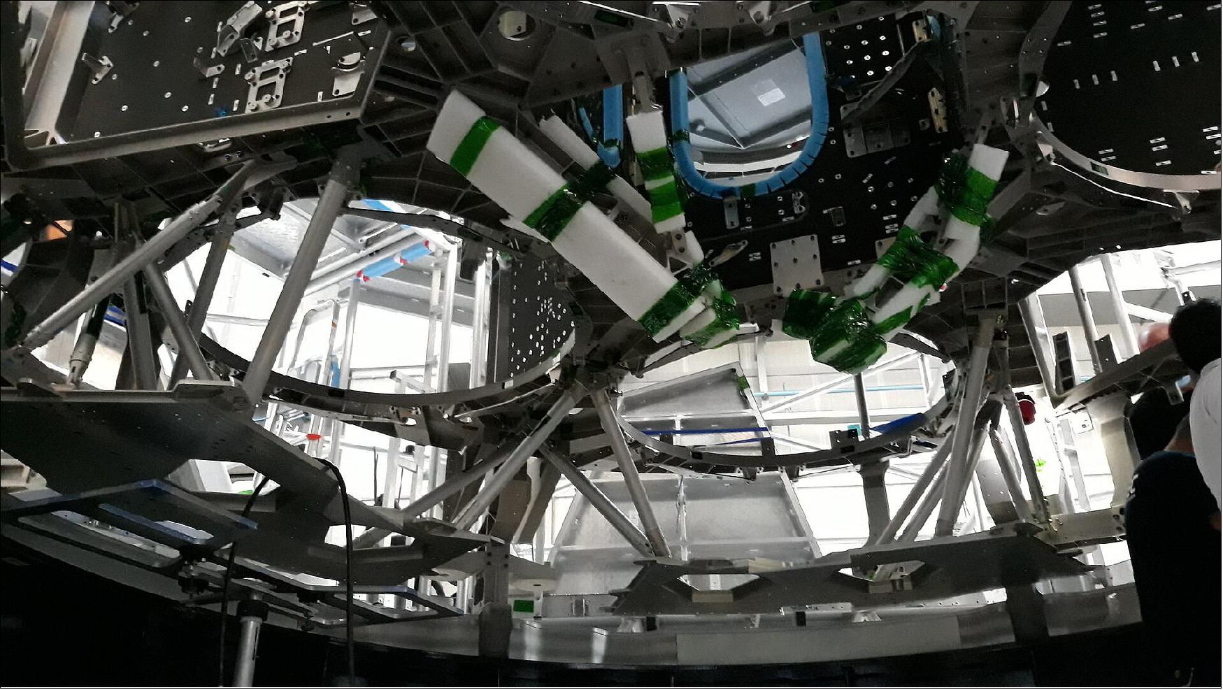 Figure 35: Built in Turin, Italy, at Thales Alenia Space, this is the third such structure to roll out of production. However, this one is extra special, as it will fly the first woman and next man to land on the Moon and return on the Artemis III mission by 2024 (image credit: Thales Alenia Space)
