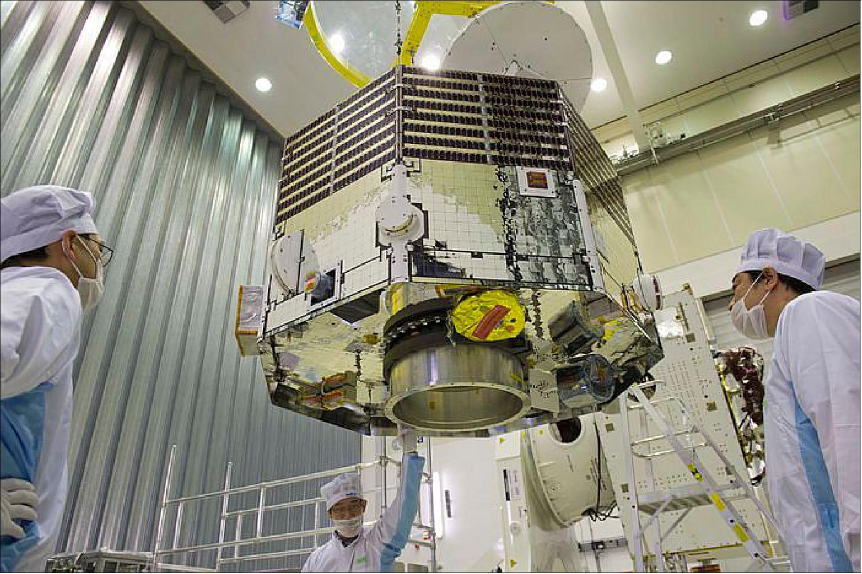 Figure 92: Photo of the MMO spacecraft at ESA/ESTEC (image credit: ESA, A. Le Floc'h)