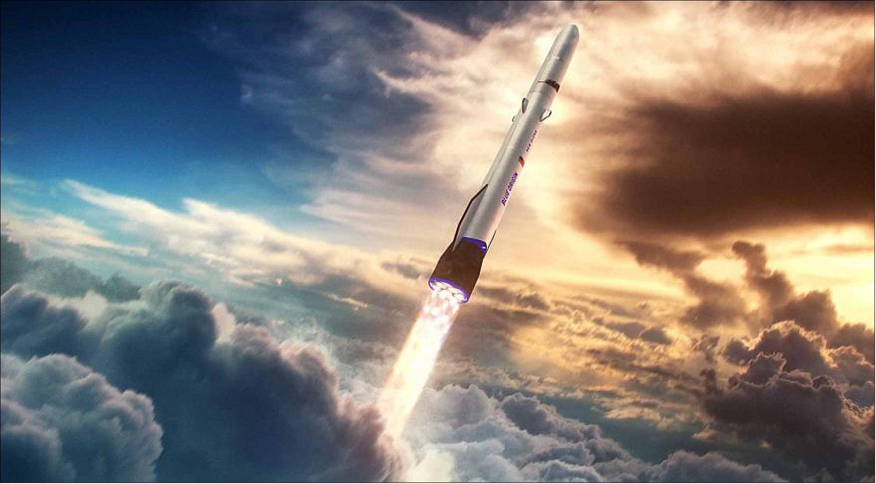 Figure 6: A first launch of Blue Origin’s New Glenn rocket may slip past the end of 2022, a company official said Dec. 13 (image credit: Blue Origin)