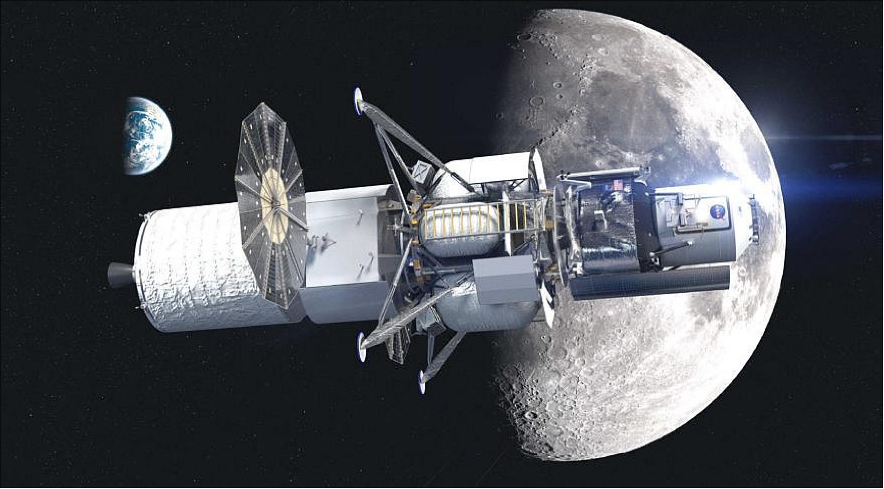Figure 16: The Blue Origin national team integrated lander vehicle (image credit: Blue Origin)
