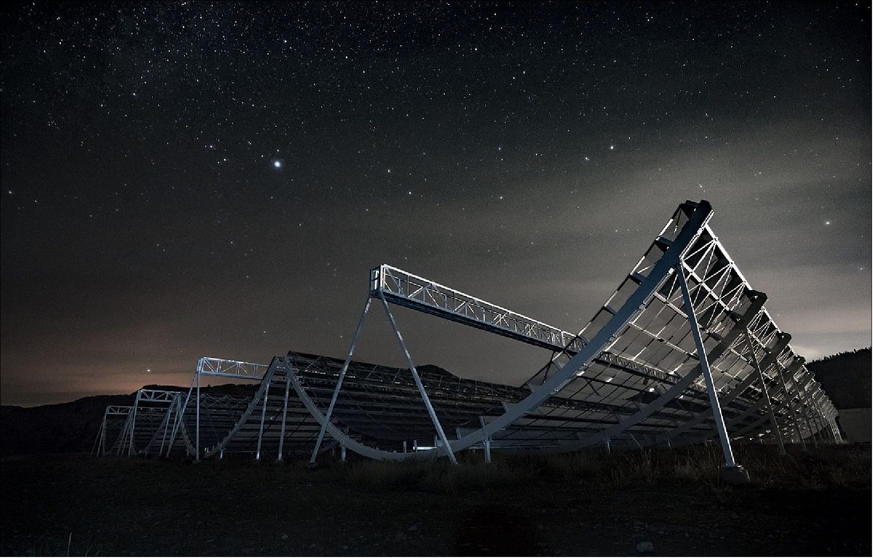 Figure 6: New Canadian telescope will map largest volume of space ever surveyed (image credit: CHIME collaboration)