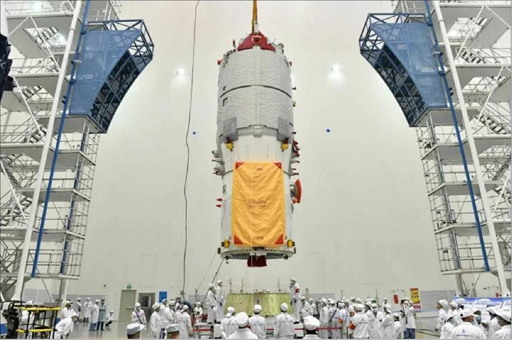 Figure 46: The Tianzhou-2 spacecraft undergoing testing (image credit: CAST)
