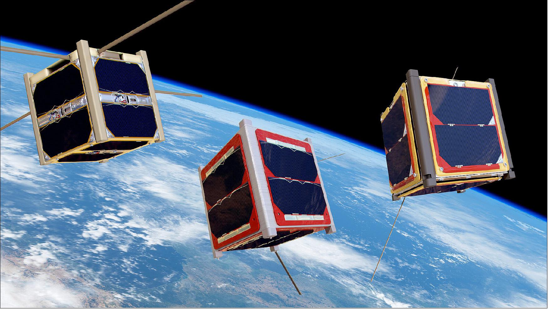 Figure 6: CubeSats in space (image credit: ESA)