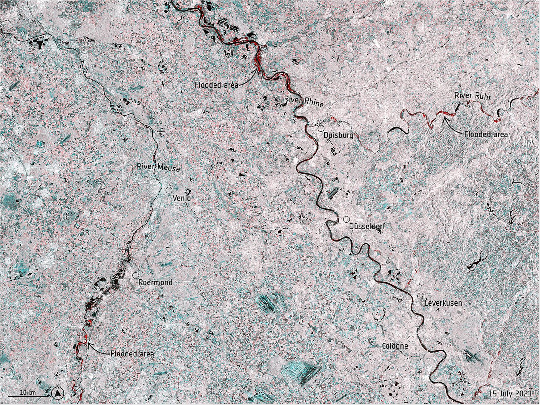 image showing the extent of flooding 
