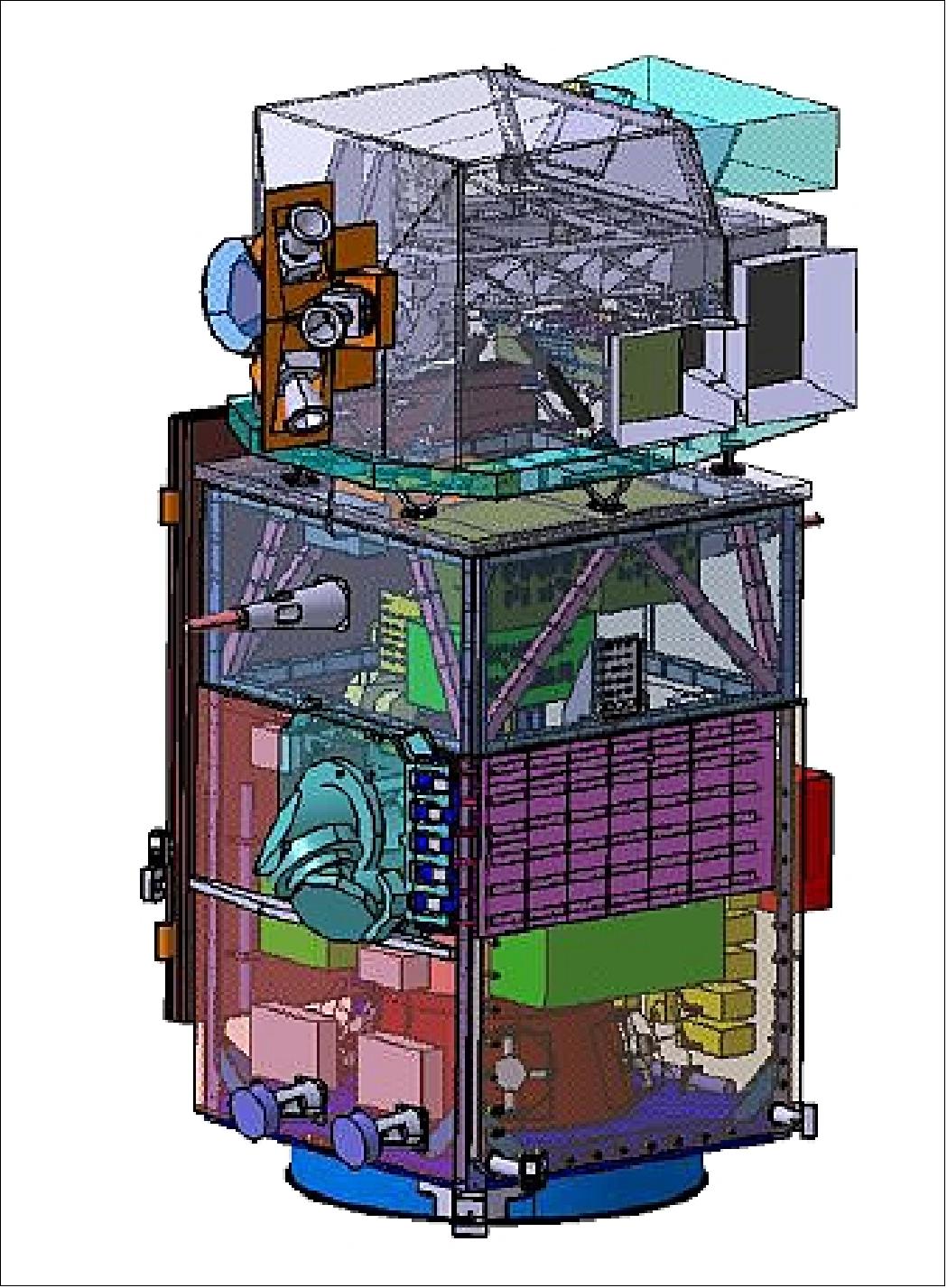 The Sentinel-2 spacecraft in launch configuration